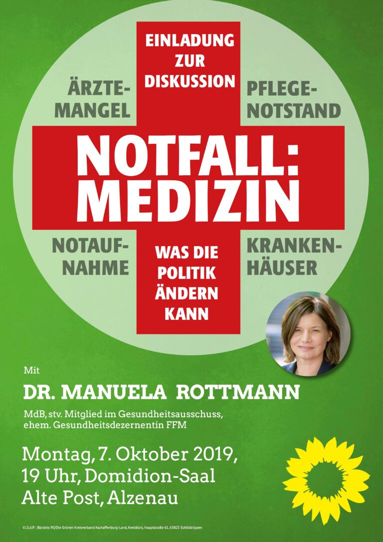 Veranstaltung mit Dr. Manuela Rottmann in Alzenau