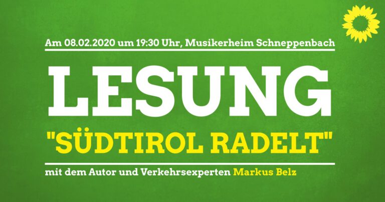 Lesung „Südtirol radelt“ am 08.02.2020, 19:30 Uhr