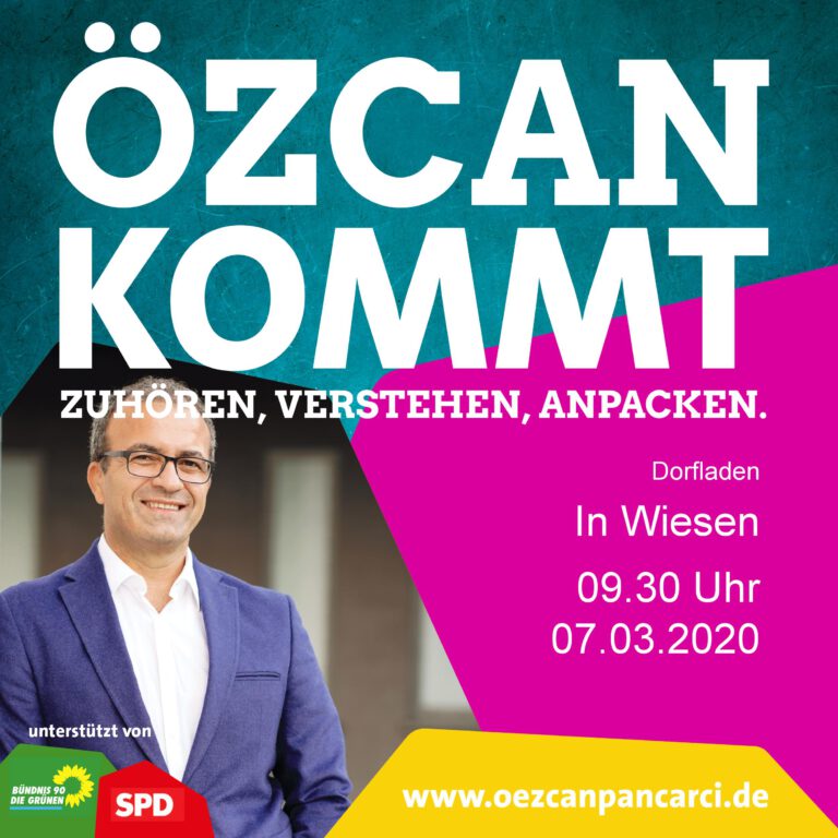 Özcan Pancarci auf Dorfladentour in Wiesen und Kleinkahl!