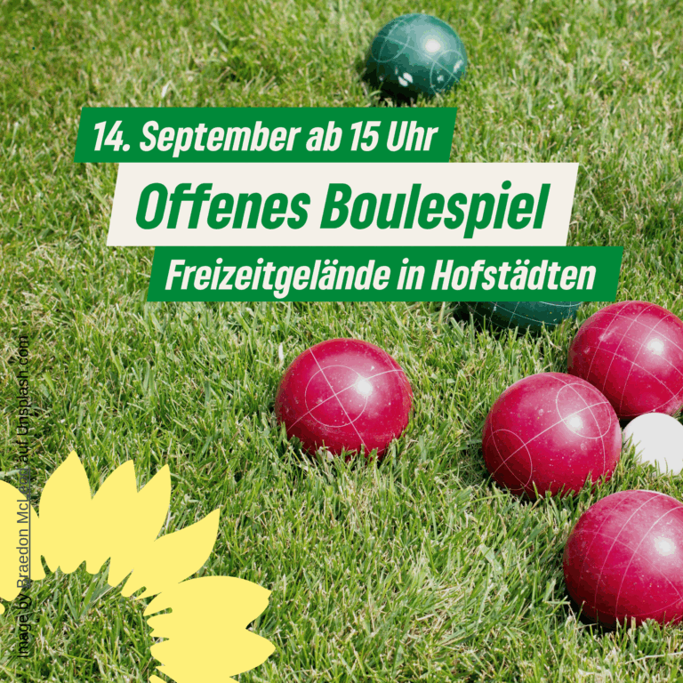 Offenes Boule-Spiel  am 14.09.2025 ab 15 Uhr