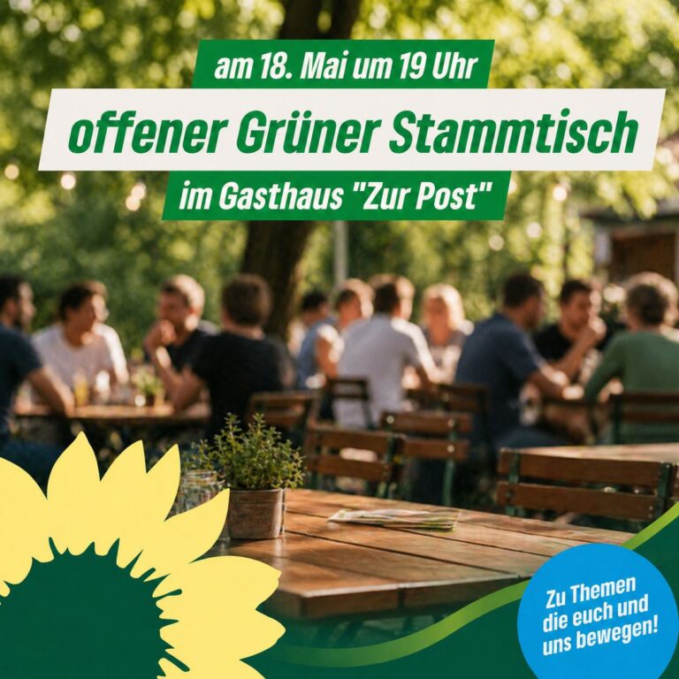 offener Grüner Stammtisch am 18. Mai
